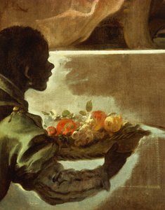 Bir sepet meyve sunan hizmetçi, Santiesteban Kontu için Velazquez