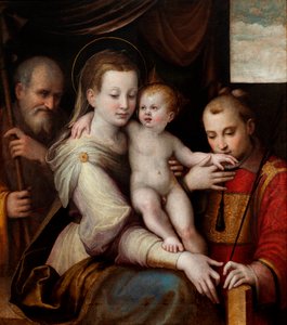 Aziz Stephen ile Kutsal Aile, c. 1560.