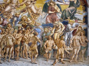 Son Yargı fresk döngüsünden Cennette kutsanmış by Luca Signorelli