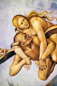 Cehennemde lanetlenmiş, Son Yargı fresk döngüsünden by Luca Signorelli