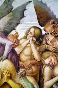 Cehennemde lanetlenmiş, Son Yargı fresk döngüsünden by Luca Signorelli
