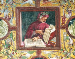 İtalya, Umbria Bölgesi, Orvieto, Katedral, Madonna di San Brizio Şapeli, Dante Alighieri
