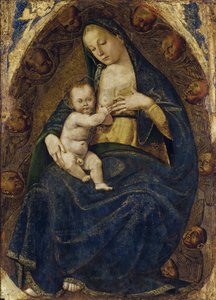 Hemşirelik Madonna, c. 1482-1485. by Luca Signorelli