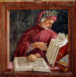 İtalyan şair Dante Alighieri'nin temsili by Luca Signorelli