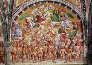 Seçilmişlerin Cennete Çağrılması (ayrıca bkz. 136323) by Luca Signorelli