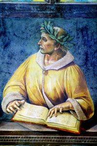Virgil, şanlı insanlar döngüsünden portre by Luca Signorelli