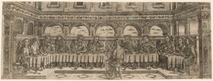 Son Akşam Yemeği çifti, yaklaşık 1500. by Lucantonio degli Uberti