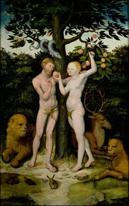 Adem ve Havva by Lucas Cranach the Elder