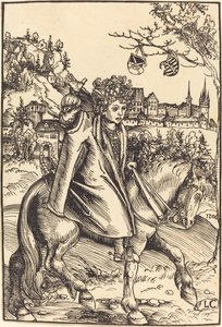 Atlı Bir Sakson Prensi by Lucas Cranach the Elder