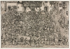 Bir Turnuva, 1506. by Lucas Cranach the Elder