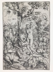 Adem ve Havva Cennette by Lucas Cranach the Elder