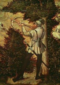 Crossbowman taking aim, detail of 