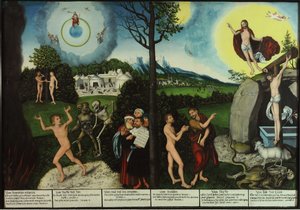 Lanet ve Kurtuluş. Hukuk ve Grace by Lucas Cranach the Elder