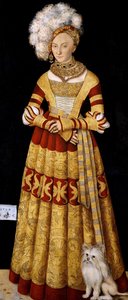 Mecklenburg Düşesi Catherine by Lucas Cranach the Elder