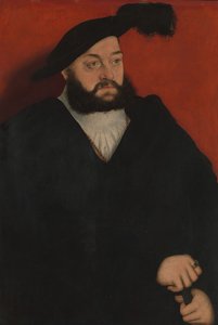 Johann 1498-1537, Saksonya Dükü, yak. 1534-37. by Lucas Cranach the Elder