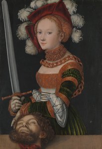 Holofernes Başkanı ile Judith, yaklaşık. 1530. by Lucas Cranach the Elder