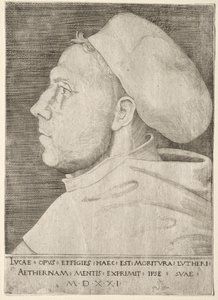 Martin Luther. by Lucas Cranach the Elder