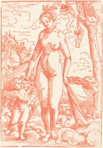 Venüs ve Aşk Tanrısı by Lucas Cranach the Elder