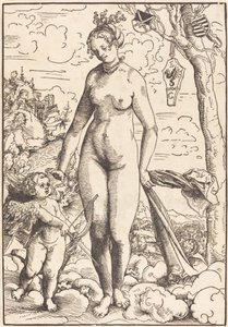 Venüs ve Aşk Tanrısı by Lucas Cranach the Elder