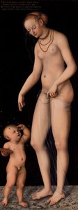 Bal Hırsızı Aşk Tanrısı ile Venüs by Lucas Cranach the Elder
