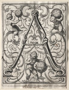 Yeni ABC Kitapçığı: A, 1627. by Lucas Kilian