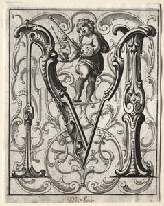 Yeni ABC Kitapçığı: M, 1627. by Lucas Kilian