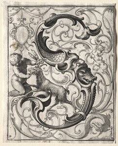 Yeni ABC Kitapçığı: S, 1627. by Lucas Kilian