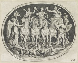 Allegorische zafer van keizer Licinius Varie Figueri de Agati Antique (seri başlığı)