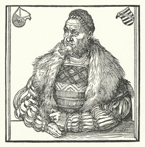Frederick III, Saksonya Seçmeni (gravür) by Lucas the Elder (after) Cranach