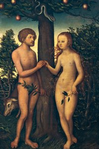 Adem ve Havva, Lucas Cranach Elder (1472-1553) by Lucas the Elder Cranach