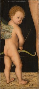 Amour - Amor, Cranach, Lucas, the Elder (1472-1553). Ahşap üzeri yağlı boya, yaklaşık 1530. Ebat : 81x36 cm. Sanat Tarihi Müzesi, Viyana by Lucas the Elder Cranach