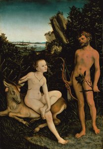 Apollon ve Diana by Lucas the Elder Cranach