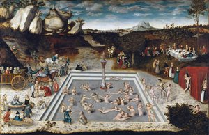 Gençlik Çeşmesi - Gençlik Çeşmesi, Cranach, Lucas, the Elder (1472-1553). ahşap üzerine yağ