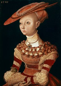 Bayan Portresi, Lucas Cranach Elder (1472-1553) by Lucas the Elder Cranach
