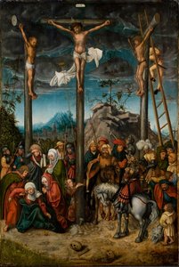 Çarmıha Gerilme, c. 1506-20 (panelde yağ) by Lucas the Elder Cranach