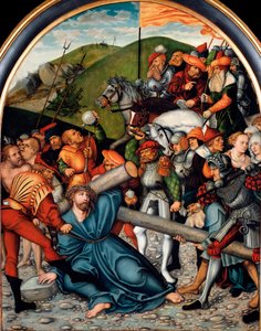 Lucas Cranach the Elder (1472-1553) tarafından Calvary Tablosuna tırmanış. 1538. Soluk. 107x84 cm Viyana. Sanat Tarihi Müzesi by Lucas the Elder Cranach
