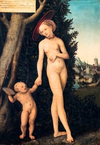 Venüs ve Aşk Tanrısı bal çalıyor by Lucas the Elder Cranach