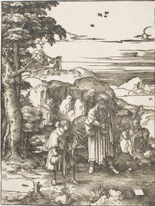 İbrahim ve İshak by Lucas van Leyden