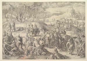 Calvary Golgotha, 1517. by Lucas van Leyden