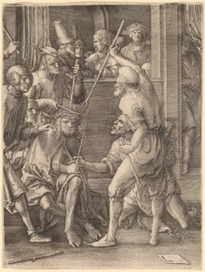 Dikenlerle Taçlandırılan İsa by Lucas van Leyden