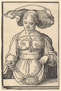 Delphic Sibyl, Sibyls serisinden, yakl. 1530. by Lucas van Leyden