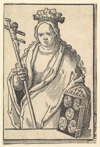 Ecclesia Christi Faith, Sibyls serisinden, yakl. 1530. by Lucas van Leyden