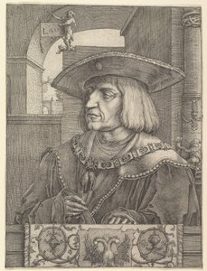 İmparator Maximilian I, 1520. by Lucas van Leyden