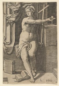 Faith Fides, Yedi Erdem dizisinden, 1530. by Lucas van Leyden