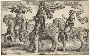 Dokuz Kahramandan Truvalı Hector, Makedonyalı İskender, Julius Caesar by Lucas van Leyden