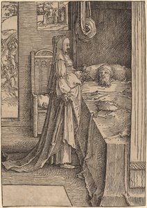 Jezebel ve Ahab by Lucas van Leyden