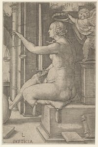 Adalet, Erdemler dizisinden, 1530. by Lucas van Leyden