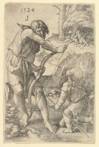 Lemek ve Kabil, 1524. by Lucas van Leyden