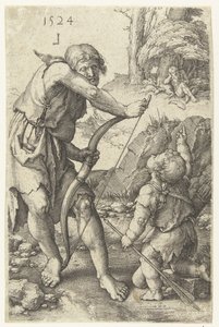 Lemek ve Kabil by Lucas van Leyden