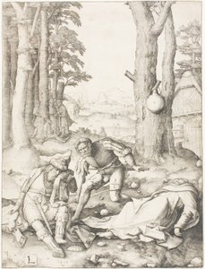 Muhammed ve Keşiş Sergius by Lucas van Leyden